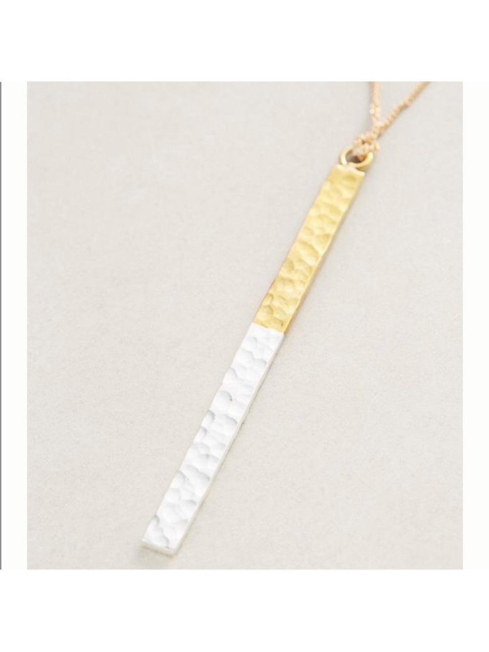 Anthropologie Lena Bernard Matchstick Pendant Necklace